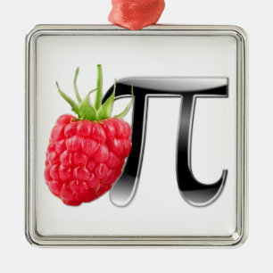 Hallon- och Pi-symbol Julgransprydnad Metall