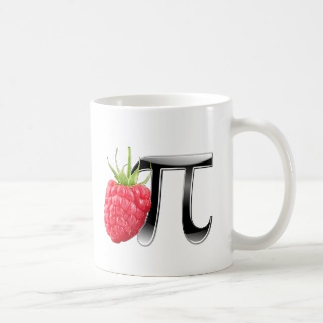 Hallon- och Pi-symbol Kaffemugg (Höger)