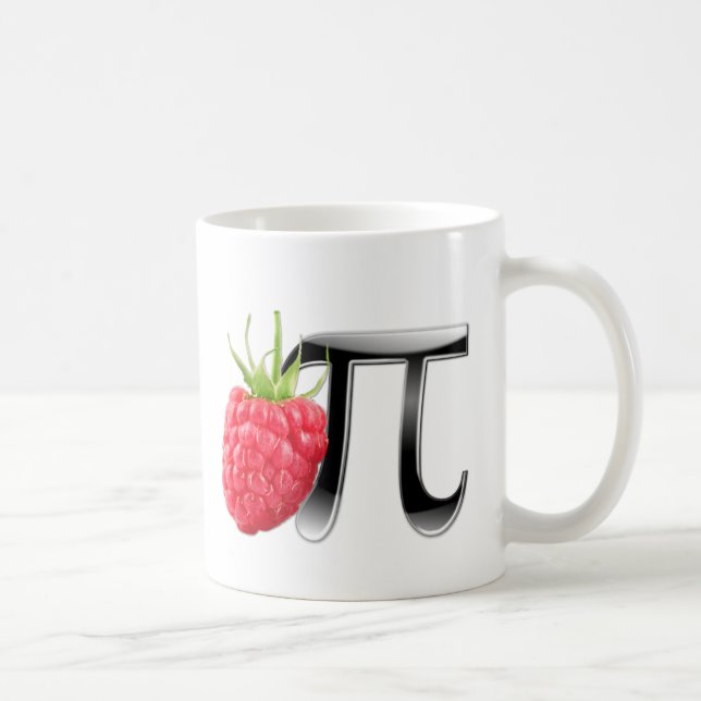 Hallon- och Pi-symbol Kaffemugg (Höger)