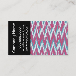 Hallon och Teal Tribal ZigZag Visitkort