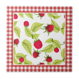 Hallon på Red Gingham Kakelplatta