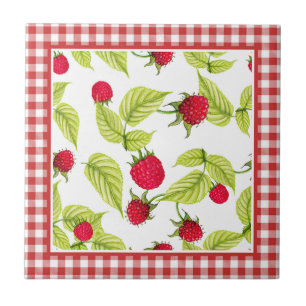 Hallon på Red Gingham Kakelplatta
