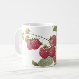 hallon (Rubus sp.) av Redouté Kaffemugg