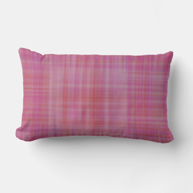 Hallon Sherbet Plaid Utomhus Ländkudde Utomhuskudde (Framsida)