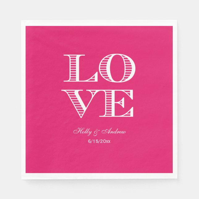 Hallon, White LOVE Servetter (Framsidan)