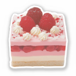 Hallonbär med lager Dessert Pub Klistermärken