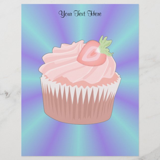 Halloncupcake-brevhuvud (Framsida)