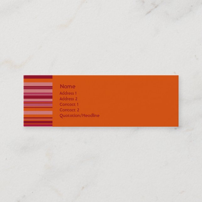 HallonFizz •, Profilera kortet Mini Visitkort (Framsida)