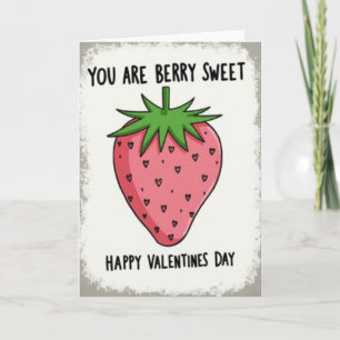 Hallonkärleksvalentinsskort Kort