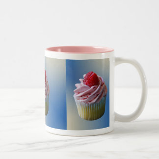 Hallonmuffins Två-Tonad Mugg