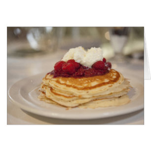 Hallonpannkakor Hälsningskort