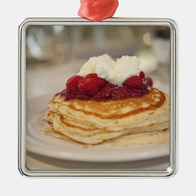 Hallonpannkakor Julgransprydnad Metall (Framsidan)