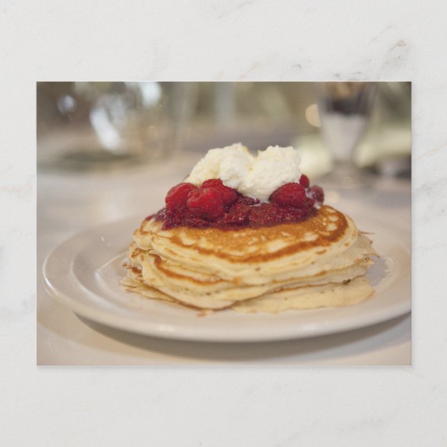 Hallonpannkakor Vykort (Framsida)