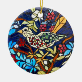 "Hallonröven" - keramiskt prydnadsföremål Julgransprydnad Keramik