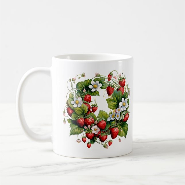 Hallonskål för kaffe kaffemugg (Vänster)