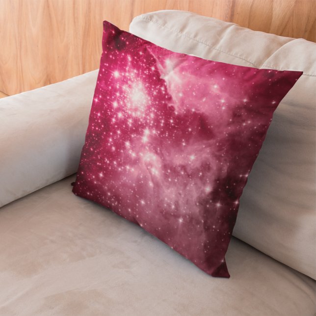 Hallonskål Kudde (Raspberry Stars Throw Pillow)