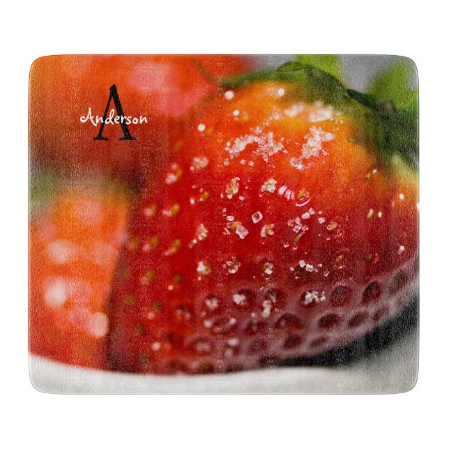 Hallonskärbräda i glas (Framsidan)