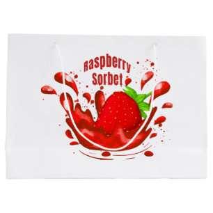 Hallonsorbet