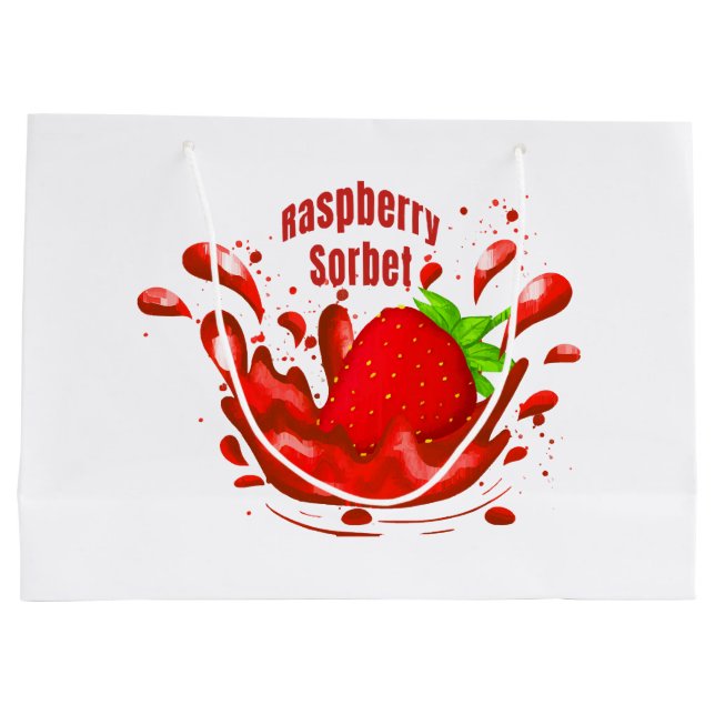 Hallonsorbet (Baksidan)