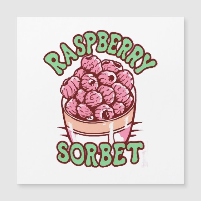 Hallonsorbet  (Framsida)
