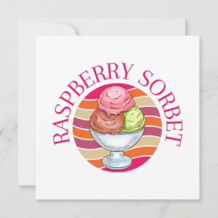 Hallonsorbet