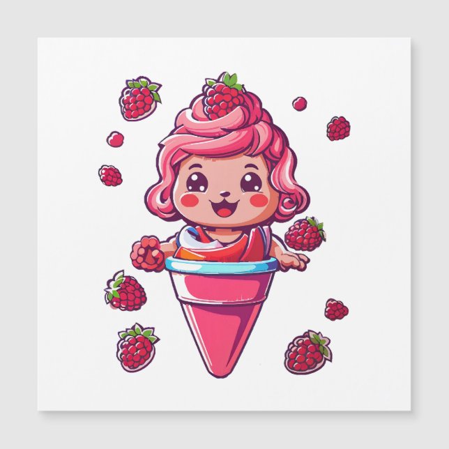 Hallonsorbet Kawaii (Framsida)