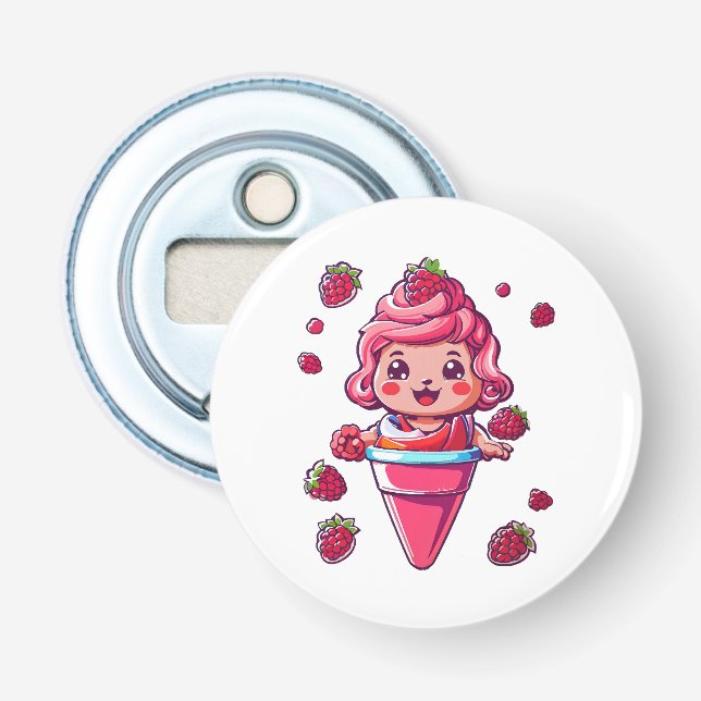 Hallonsorbet Kawaii Flasköppnare (Framsidan)