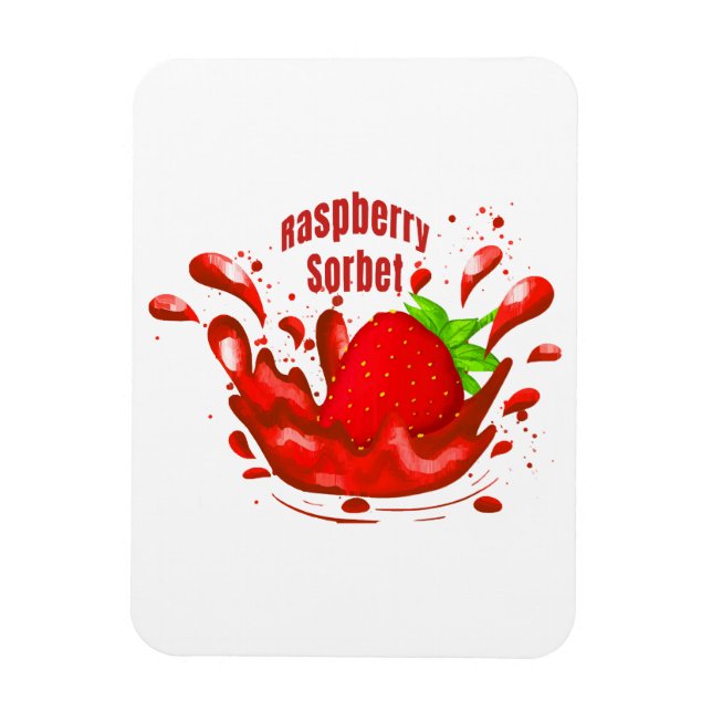 Hallonsorbet Magnet (Vertikal)