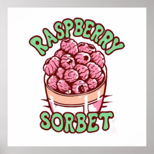 Hallonsorbet poster