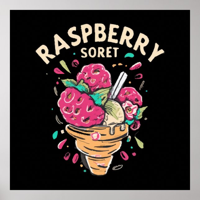 Hallonsorbet Poster (Framsidan)