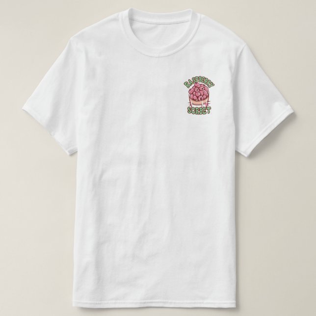 Hallonsorbet  t shirt (Design framsida)