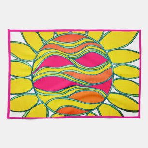 hallontrim med KITCHEN TOWEL "TROPICAL SUNSHINE" Kökshandduk