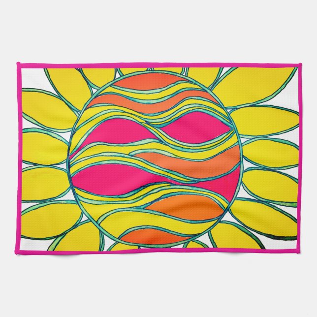 hallontrim med KITCHEN TOWEL "TROPICAL SUNSHINE" Kökshandduk (Horisontell)