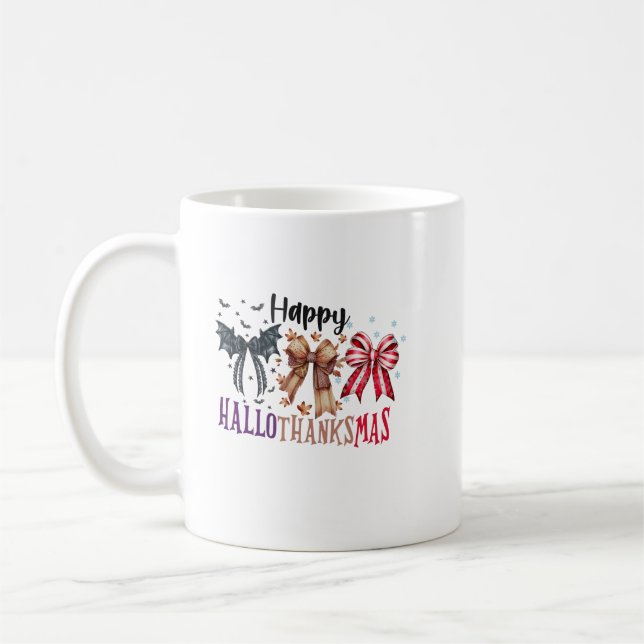 Hallothanksmas Coquette bow Kaffemugg (Vänster)
