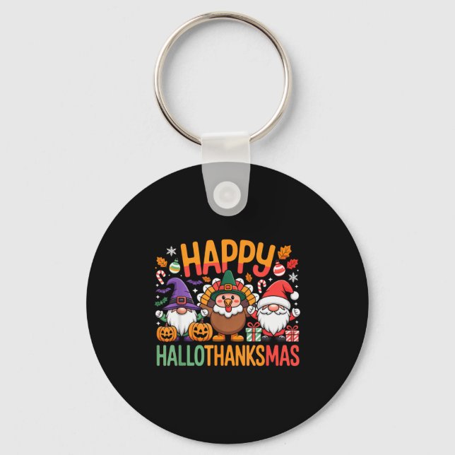 Hallothanksmas Dental Istant Funny Tooth Christmas Nyckelring (Framsida)