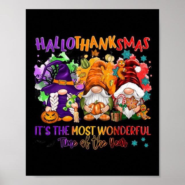 Hallothanksmas, det är den mest underbara tiden fö poster (Framsidan)