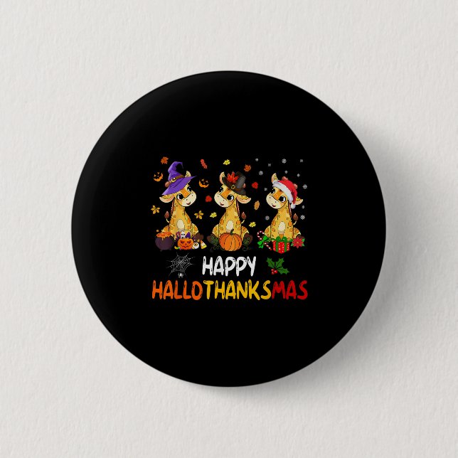 Hallothanksmas Giraff Halloween Thanksgiving Jul Knapp (Framsida)