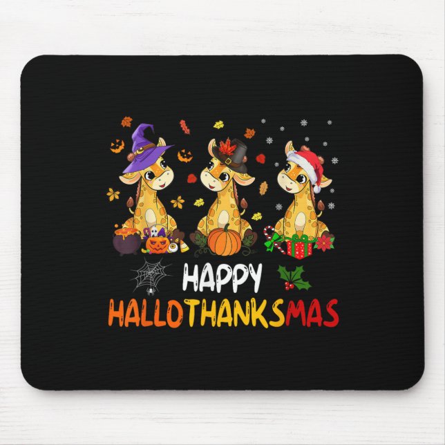 Hallothanksmas Giraffe Halloween Thanksgiving Chri Musmatta (Framsidan)