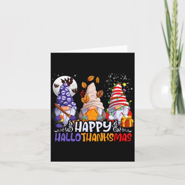 Hallothanksmas Gnomes Halloween Thanksgiving Chris Kort (Framsida)