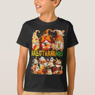 Hallothanksmas Gnomes Halloween Thanksgiving Chris T Shirt