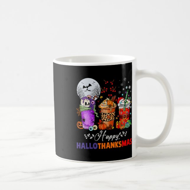 Hallothanksmas Gnomes Halloween Thanksgiving Merry Kaffemugg (Höger)