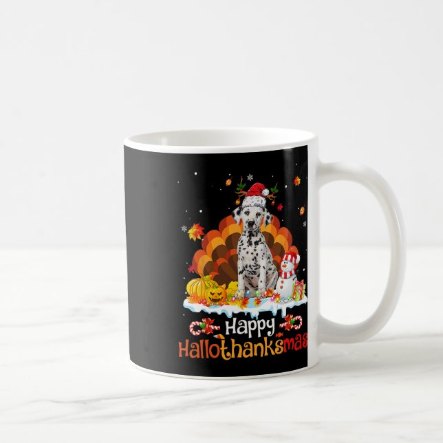 Hallothanksmas Halloween Thanksgiving jul Da Kaffemugg (Höger)
