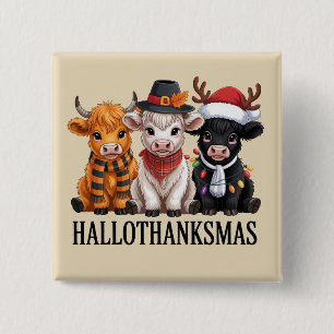 Hallothanksmas Höst Ko Skräck Säsong Jordbrukare X Knapp