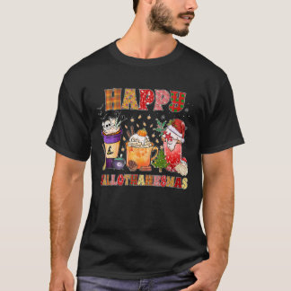 Hallothanksmas Latte Halloween T Shirt