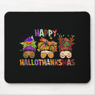 Hallothanksmas Messy Bun Halloween Thanksgiving Xm Musmatta