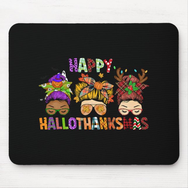 Hallothanksmas Messy Bun Halloween Thanksgiving Xm Musmatta (Framsidan)