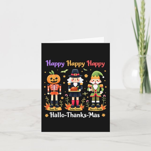 Hallothanksmas Nutcracker Squad Helgdag jul Kort (Framsida)