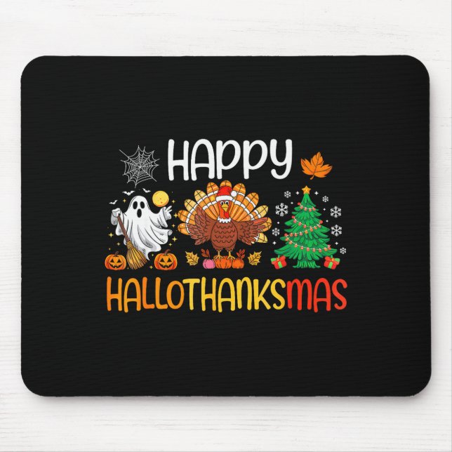 Hallothanksmas Shirt Funny Halloween Thanksgiving  Musmatta (Framsidan)