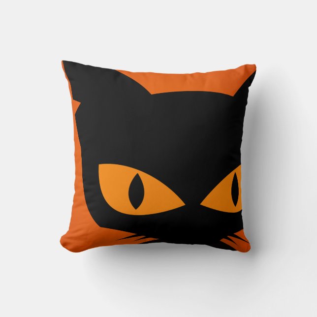 Hallow Pillows Creepy Cats Kudde (Framsida)