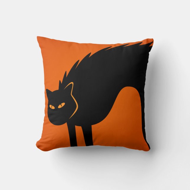 Hallow Pillows Creepy Cats Kudde (Framsida)